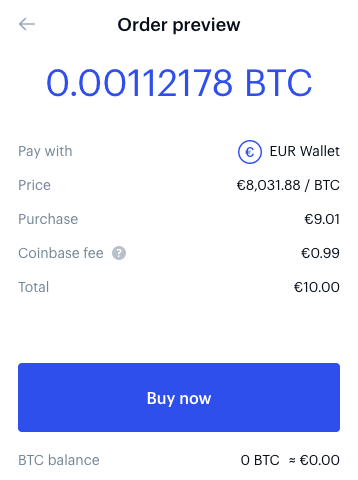 buy crypto with fiat on Coinbase