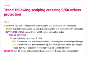 trend following scalping with loss protection